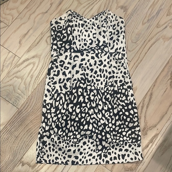 silence + noise Dresses & Skirts - Stylish Black and White Leopard Print Dress strapless silence + noise brand